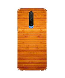 Wooden Look Mobile Back Case for Redmi K30  (Design - 111)