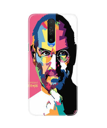 Steve Jobs Mobile Back Case for Redmi K30  (Design - 132)