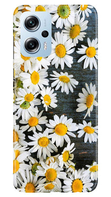 White flowers2 Mobile Back Case for Redmi K50i (Design - 62)