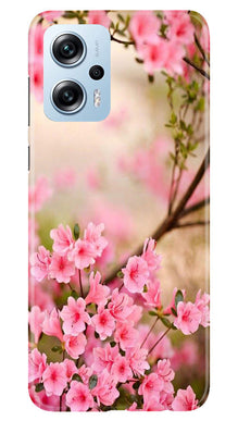 Pink flowers Mobile Back Case for Redmi K50i (Design - 69)