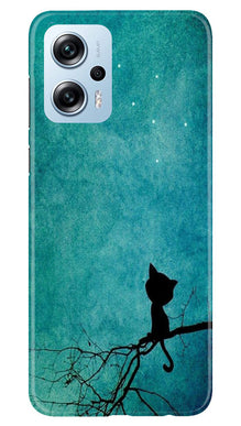 Moon cat Mobile Back Case for Redmi K50i (Design - 70)