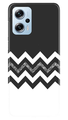 Black white Pattern2Mobile Back Case for Redmi K50i (Design - 83)
