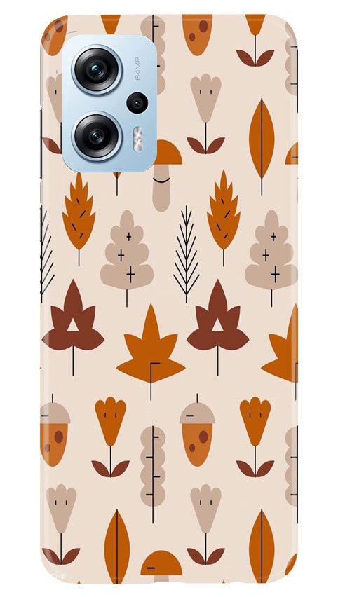 Leaf Pattern Art Case for Redmi K50i(Design - 132)
