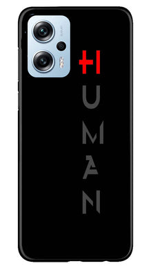 Human Mobile Back Case for Redmi K50i  (Design - 141)