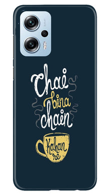 Chai Bina Chain Kahan Mobile Back Case for Redmi K50i  (Design - 144)