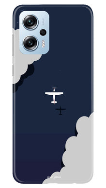 Clouds Plane Mobile Back Case for Redmi K50i (Design - 165)