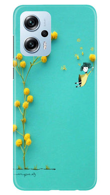 Flowers Girl Mobile Back Case for Redmi K50i (Design - 185)