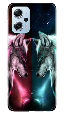 Wolf fight Mobile Back Case for Redmi K50i (Design - 190)