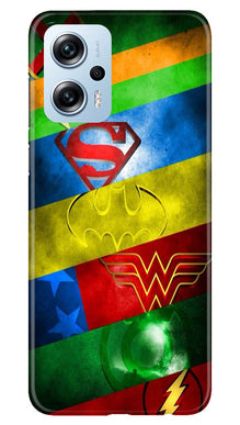 Superheros Logo Mobile Back Case for Redmi K50i (Design - 220)