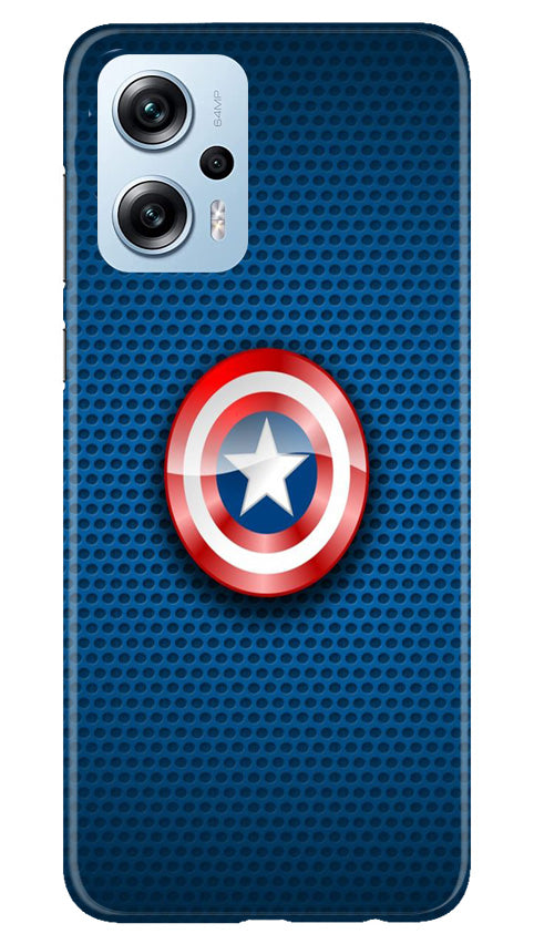Captain America Shield Case for Redmi K50i (Design No. 222)
