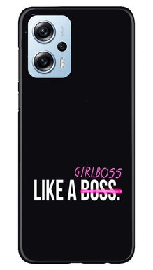 Like a Girl Boss Mobile Back Case for Redmi K50i (Design - 234)