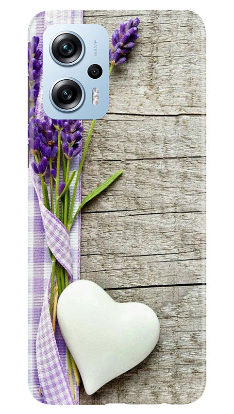 White Heart Case for Redmi K50i (Design No. 260)