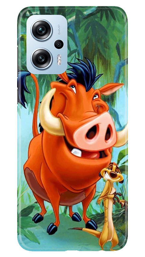 Timon and Pumbaa Mobile Back Case for Redmi K50i (Design - 267)