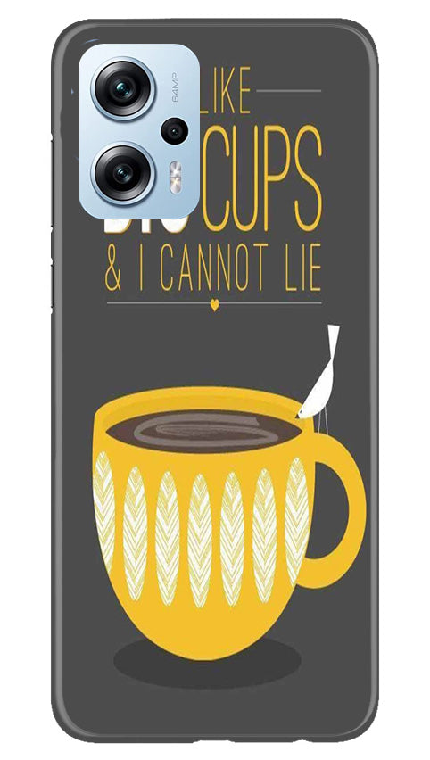 Big Cups Coffee Mobile Back Case for Redmi K50i (Design - 312)