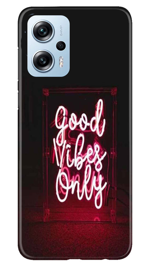 Good Vibes Only Mobile Back Case for Redmi K50i (Design - 314)