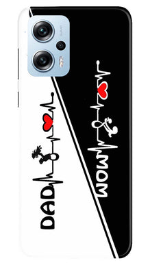 Love Mom Dad Mobile Back Case for Redmi K50i (Design - 344)