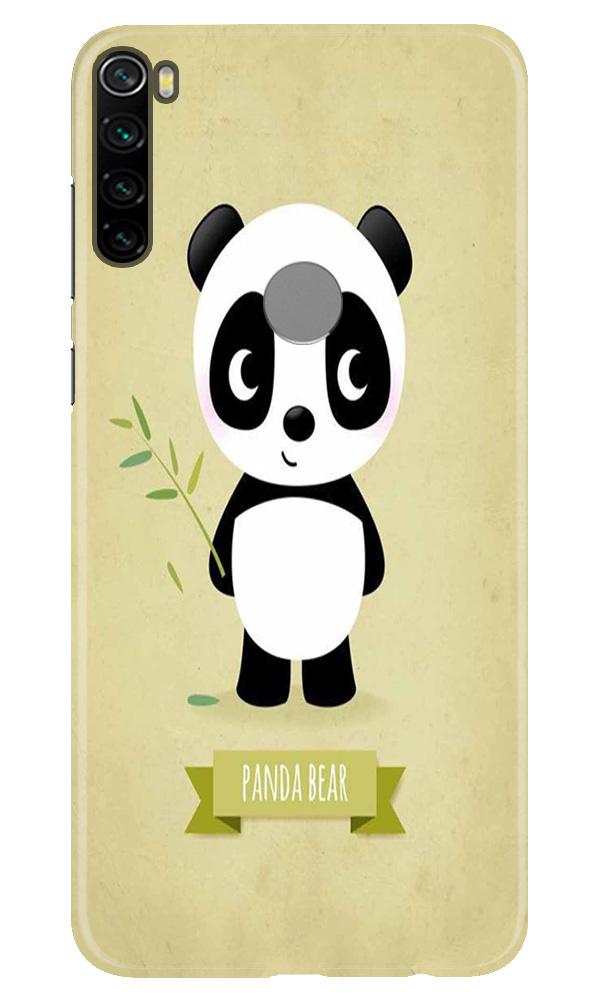 Panda Bear Mobile Back Case for Xiaomi Redmi Note 8 (Design - 317)