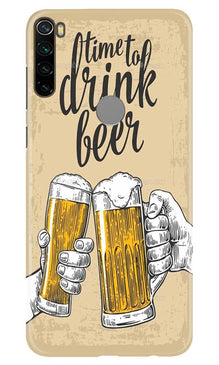 Drink Beer Mobile Back Case for Xiaomi Redmi Note 8 (Design - 328)
