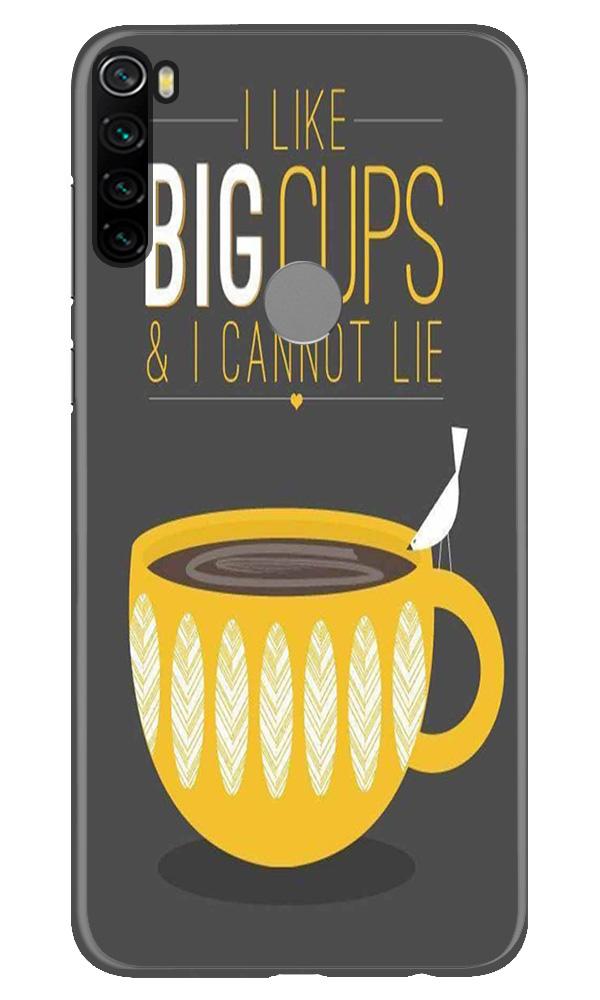 Big Cups Coffee Mobile Back Case for Xiaomi Redmi Note 8 (Design - 352)