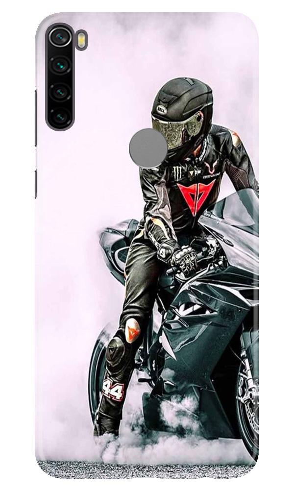 Biker Mobile Back Case for Xiaomi Redmi Note 8 (Design - 383)