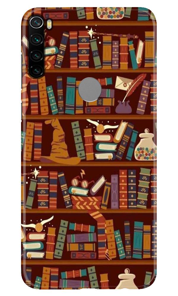 Book Shelf Mobile Back Case for Xiaomi Redmi Note 8 (Design - 390)
