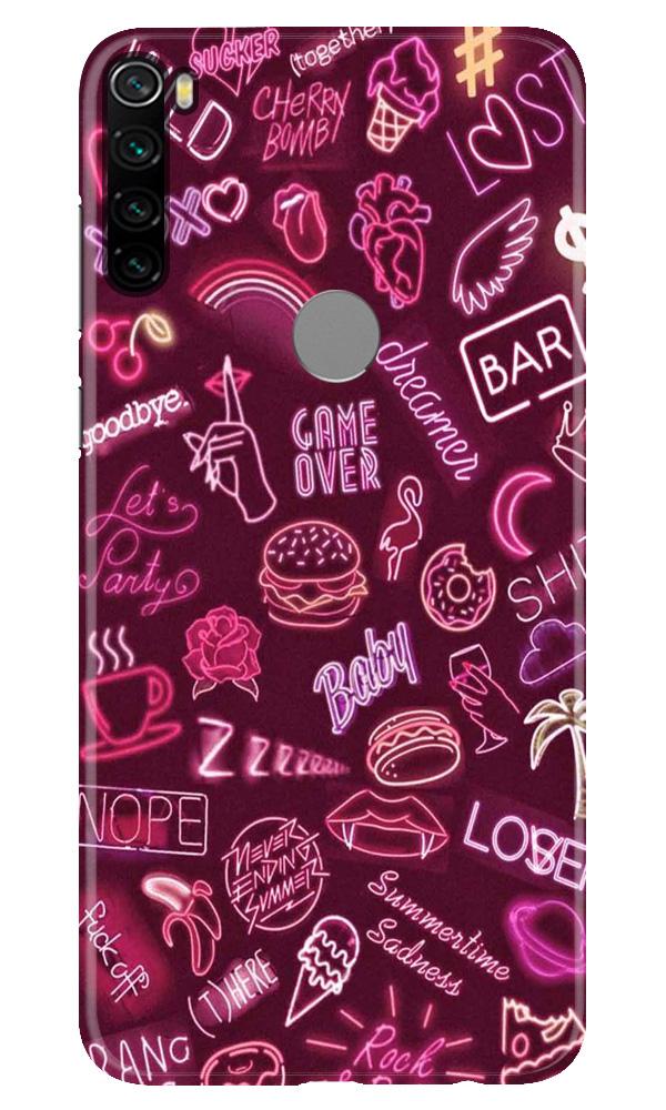 Party Theme Mobile Back Case for Xiaomi Redmi Note 8 (Design - 392)