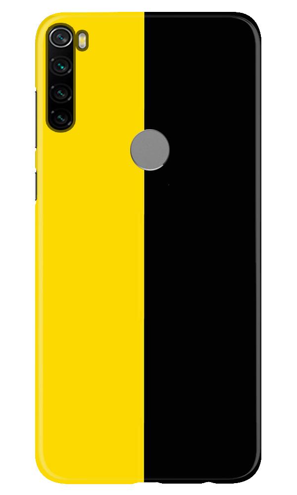 Black Yellow Pattern Mobile Back Case for Xiaomi Redmi Note 8 (Design - 397)
