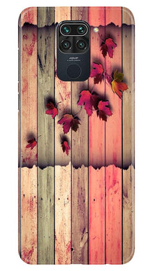 Wooden look2 Mobile Back Case for Redmi Note 9 (Design - 56)