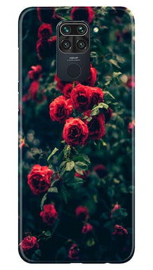 Red Rose Mobile Back Case for Redmi Note 9 (Design - 66)