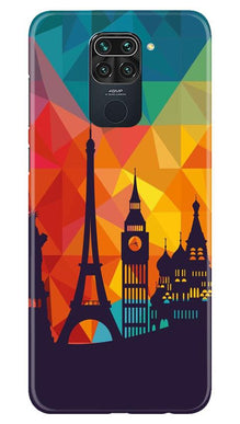 Eiffel Tower2 Mobile Back Case for Redmi Note 9 (Design - 91)
