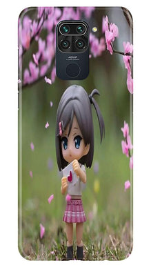 Cute Girl Mobile Back Case for Redmi Note 9 (Design - 92)