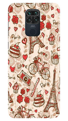 Love Paris Mobile Back Case for Redmi Note 9  (Design - 103)
