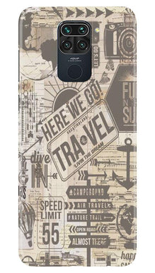 Travel Mobile Back Case for Redmi Note 9  (Design - 104)