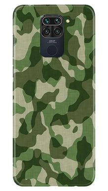 Army Camouflage Mobile Back Case for Redmi Note 9  (Design - 106)