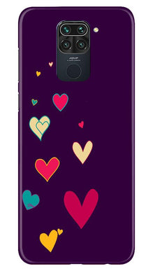 Purple Background Mobile Back Case for Redmi Note 9  (Design - 107)
