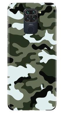 Army Camouflage Mobile Back Case for Redmi Note 9  (Design - 108)