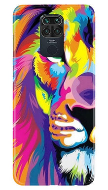 Colorful Lion Mobile Back Case for Redmi Note 9  (Design - 110)