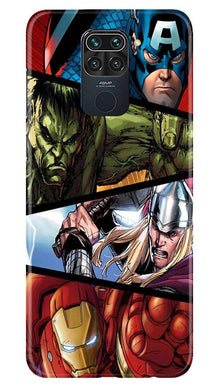 Avengers Superhero Mobile Back Case for Redmi Note 9  (Design - 124)