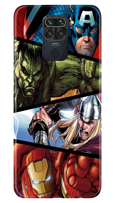 Avengers Superhero Case for Redmi Note 9  (Design - 124)