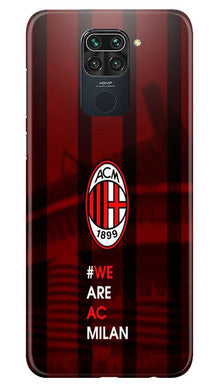 AC Milan Mobile Back Case for Redmi Note 9  (Design - 155)