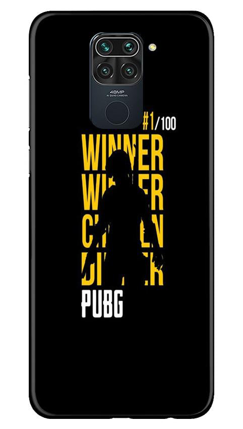 Pubg Winner Winner Case for Redmi Note 9  (Design - 177)