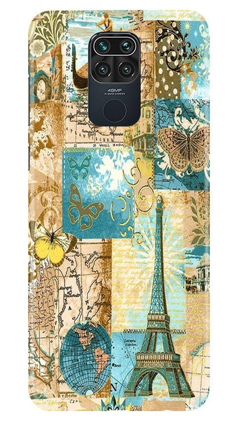 Travel Eiffel Tower Case for Redmi Note 9 (Design No. 206)