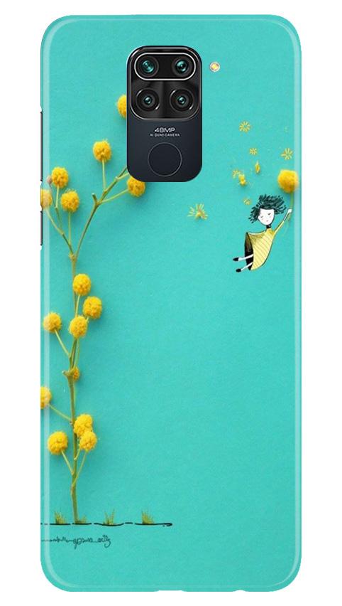 Flowers Girl Case for Redmi Note 9 (Design No. 216)