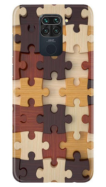 Puzzle Pattern Mobile Back Case for Redmi Note 9 (Design - 217)