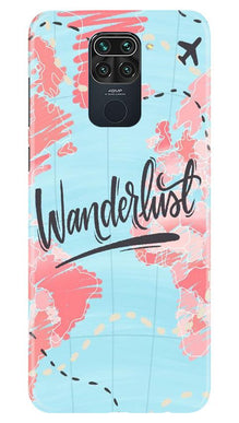 Wonderlust Travel Mobile Back Case for Redmi Note 9 (Design - 223)