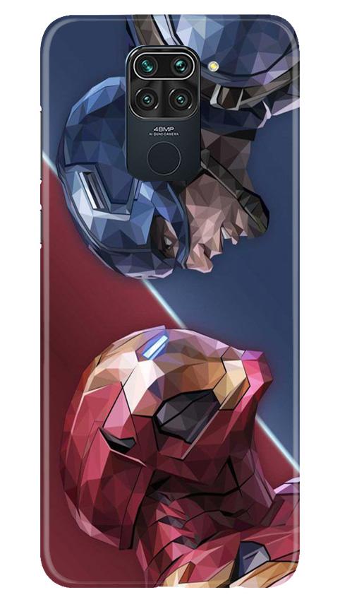Ironman Captain America Case for Redmi Note 9 (Design No. 245)
