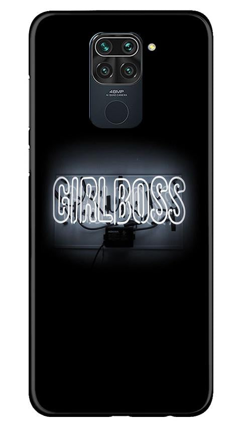 Girl Boss Black Case for Redmi Note 9 (Design No. 268)
