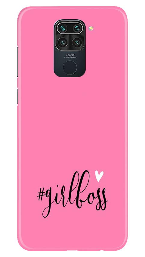 Girl Boss Pink Case for Redmi Note 9 (Design No. 269)