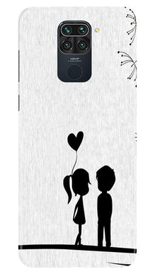 Cute Kid Couple Mobile Back Case for Redmi Note 9 (Design - 283)