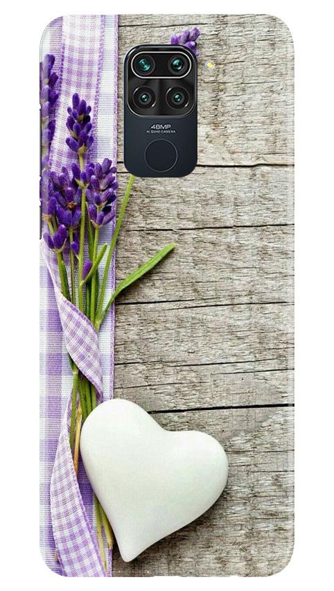 White Heart Case for Redmi Note 9 (Design No. 298)